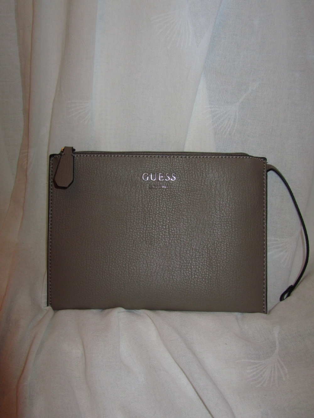 GUESS Taupe Brown Wristlet